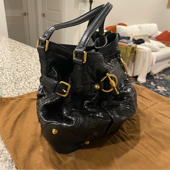 Gucci hobo Python bag black - Picture 4 of 12